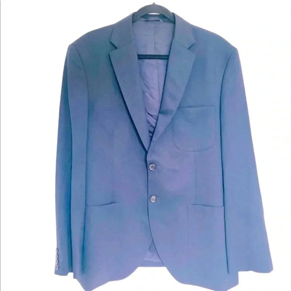 BALLY Men’s Suit Jacket in Dark Navy Size 44 - Picture 2 of 16